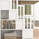preview thumbnail 4 of 13, Full Size Wood Loft Bed Frame w/ Built-in Desk, Bookshelves & Storage