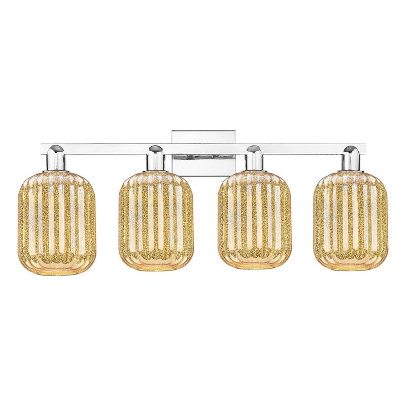 Innovations Lighting 716-4W-14-36 Preston Vanity Cylinder Preston 4 - Polished Chrome / Mercury