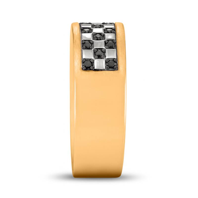 1/4 Cttw Natural Diamond 14KT White Gold Gents Ring