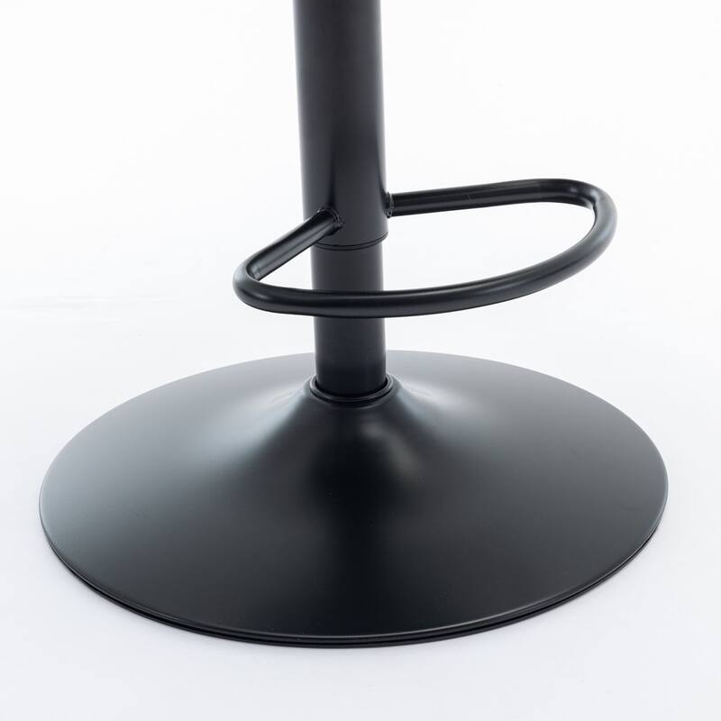 Bar stools with Backs Luxurious Velvet Swivel - Adjustable Height, Set of 2