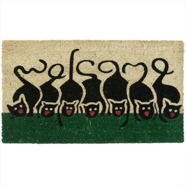 Shop Rubber Cal Purrrrr Cat Animal Welcome Door Mat 30 X 18 X