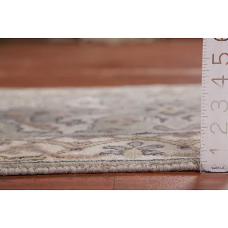 Transitional Oushak Runner Rug Hand-Knotted Wool Carpet - 2'5" x 8'1"
