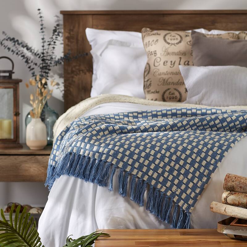 DII Stone Urban Check Throw