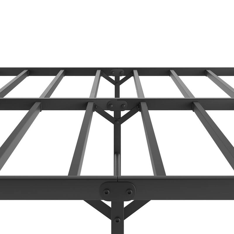 Sturdy Metal Platform Bed with Headboard, No Box Spring Needed