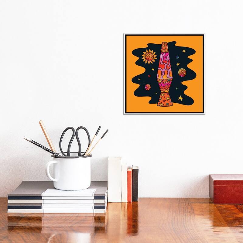 iCanvas "Leo Lava Lamp" by Doodle By Meg Framed Canvas Print