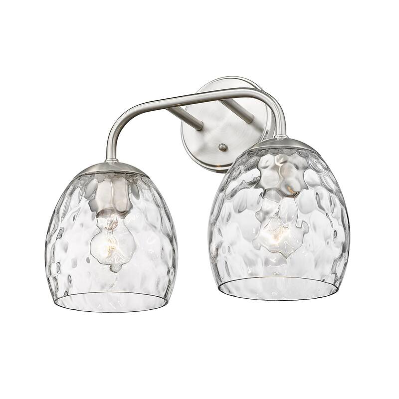 Millennium Lighting Gallos Vanity Light with Clear Thumbprint Glass Shades