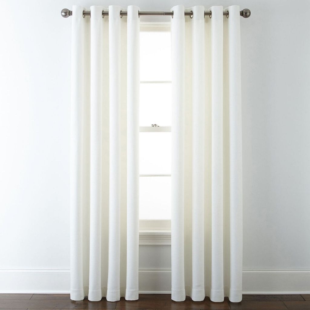Shop Martha Window Hampton Basketweave Curtain Panel 50x63 Cool