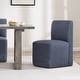 preview thumbnail 25 of 89, Spruce & Spring Charlotte Upholstered Dining Chairs with Casters Set of 2