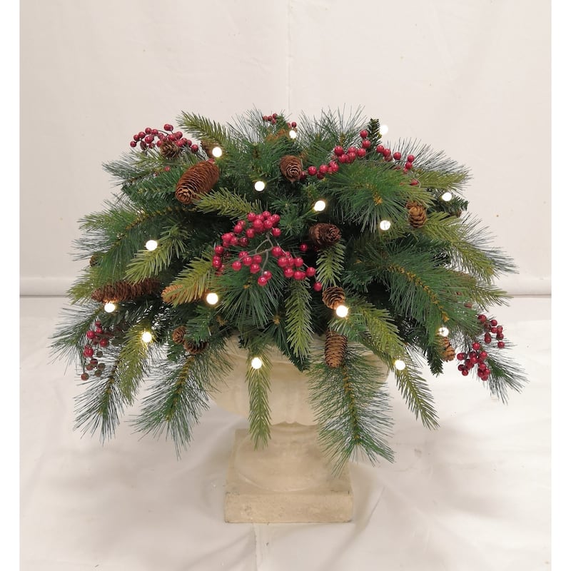 Woodland Berry Multi LED Light Pot Filler
