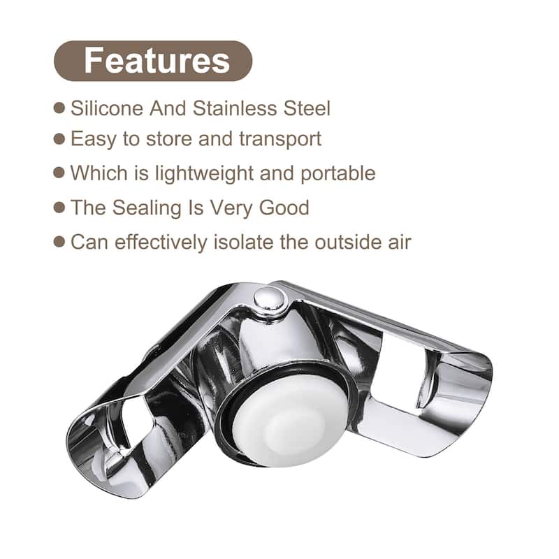 26mm/1.02" Stainless Steel Champagne Stopper for Sparkling