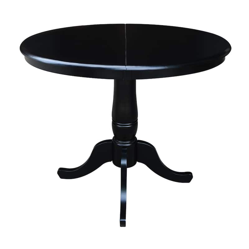 Copper Grove 36-inch Round Pedestal Table with 12-inch Leaf