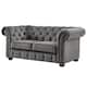 Option Dark Grey Velvet Loveseat