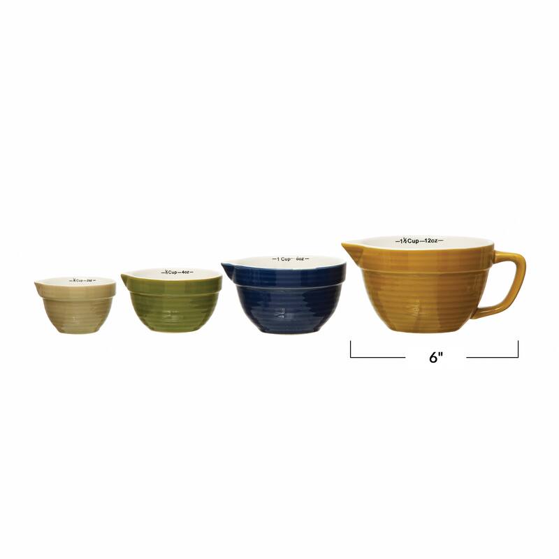 Batter Bowl Shaped Measuring Cups (Set of 4 Sizes)
