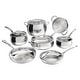 preview thumbnail 1 of 8, Cuisinart 12-Pc PureClad Triple-Ply Stainless Steel Cookware Set