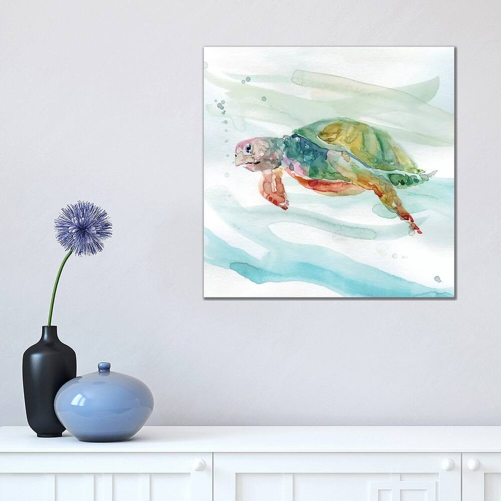 iCanvas "Turtle Tropics II" by Carol Robinson Canvas Print