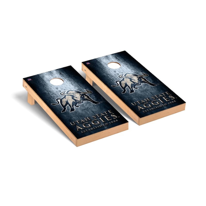 Utah State Aggies Museum Cornhole Board Set