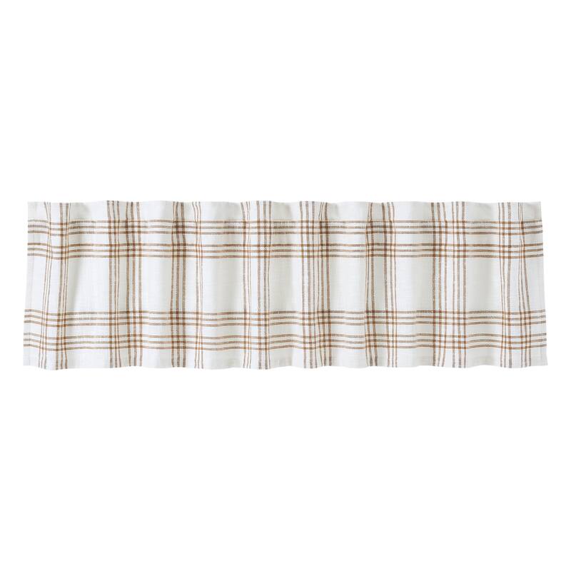 Wheat Plaid Valance 19x90 - M