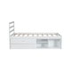 preview thumbnail 4 of 9, Concise Wood Platform Bed with Removable Storage Shelves, White Twin