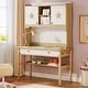 preview thumbnail 2 of 10, 47" Industrial Kids Desk Study Station with Drawer and Hutch for Home