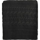 preview thumbnail 3 of 31, Delara Organic Cotton Throw Blanket 50x70 inches, GOTS Certified Cable Knitted Throws Blanket for Sofa Couch Bed, Baby Nursery