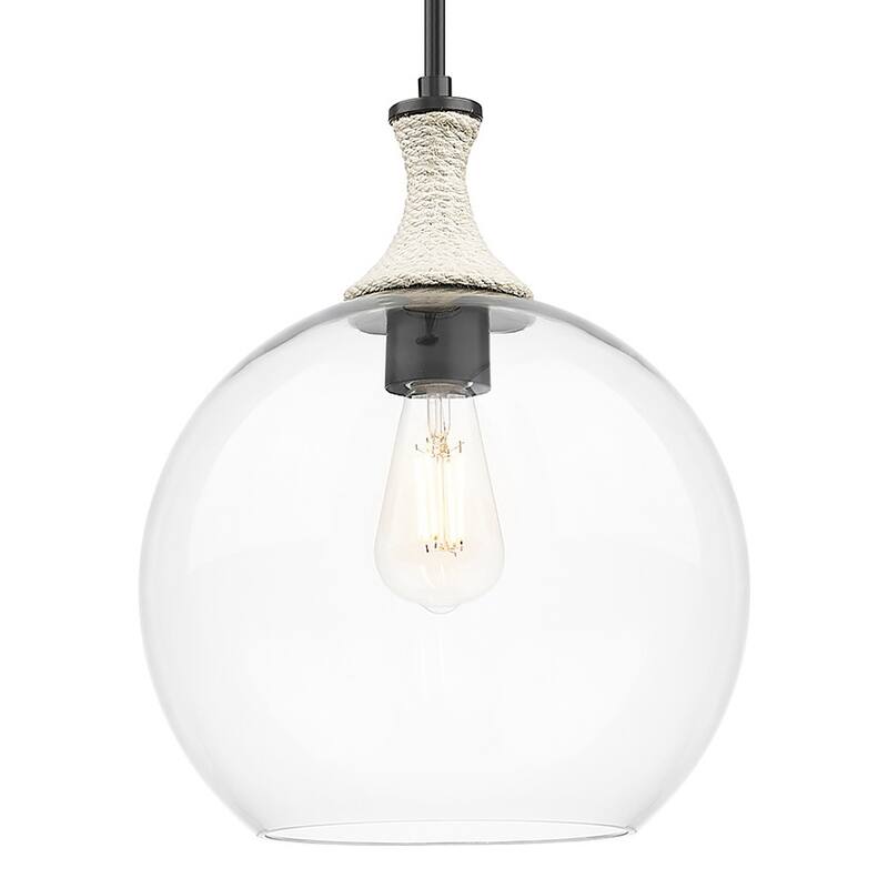 Innovations Lighting 415-1SR-G122-12 Astor 12" Wide Rope Detailed - Matte Black