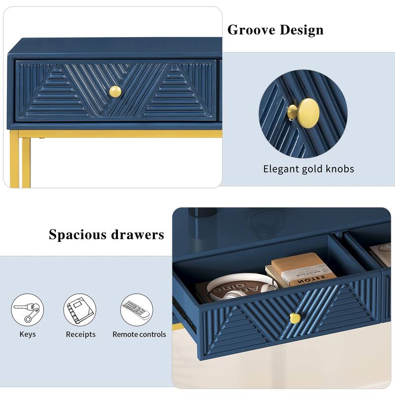 Accent Table Entryway Table Navy Sofa Table Cocktail Table