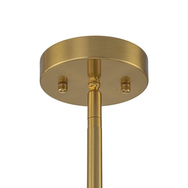 Modern Dining Room 6-Light Glazed Glass Drum Pendant Chandelier