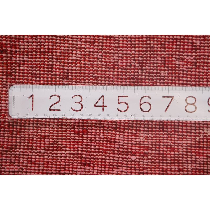 Anatolian Turkish Rug Hand-Knotted Distressed Over-Dyed Wool Carpet - 7'0" x 10'1"