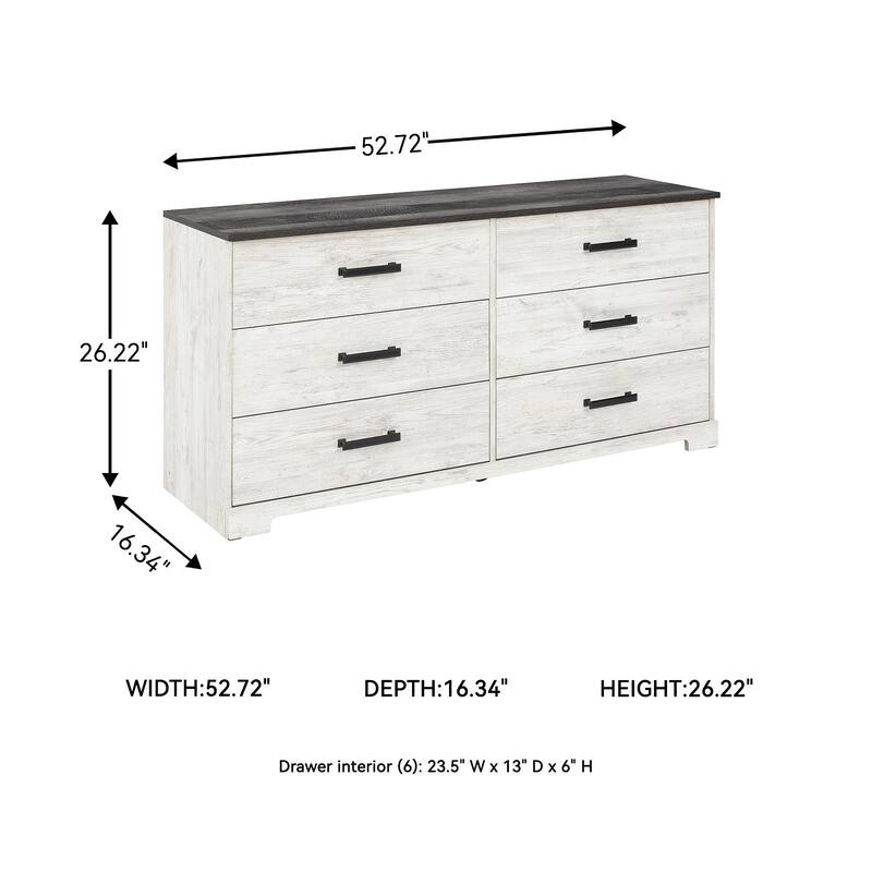 Signature Design by Ashley Shawburn Contrasting Woodgrain Chest of Drawers