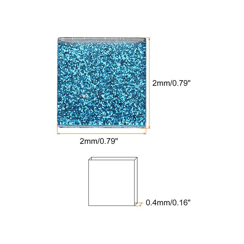 Mosaic Tiles, Glass Tiles 2 x 2cm for DIY Crafts, 50pcs 200g