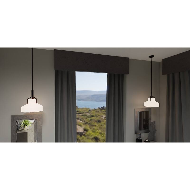Brecken 2-Light Old Bronze Pendant Light