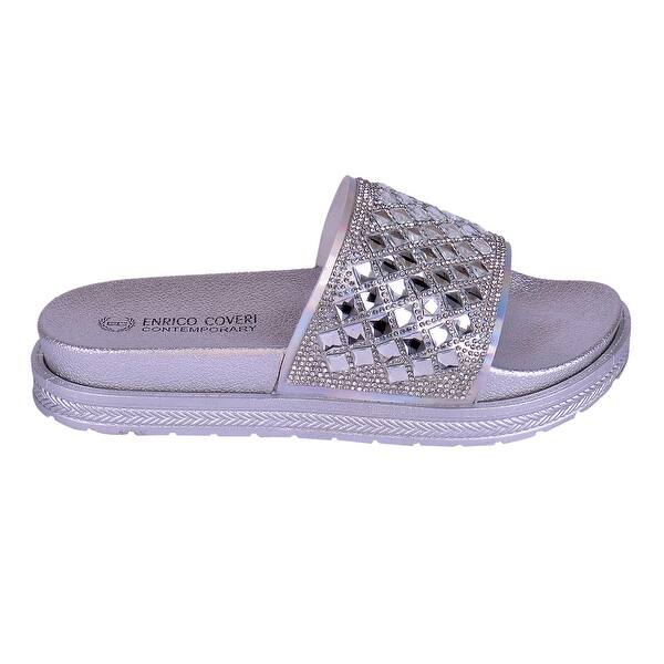 Shop Enrico Coveri Women Dena Diamond Fashion Sandals Overstock 31662557