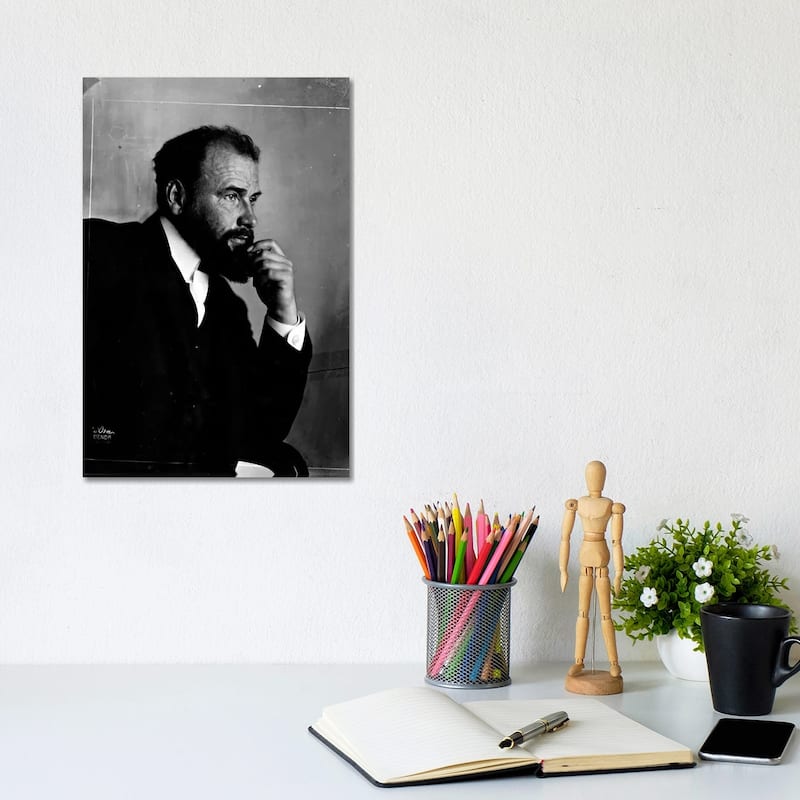 iCanvas "Gustav Klimt Portrait" by Gustav Klimt Canvas Print - 12x8x0.75