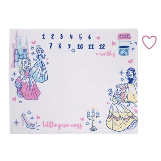 Disney Princess Super Soft Milestone Baby Blanket