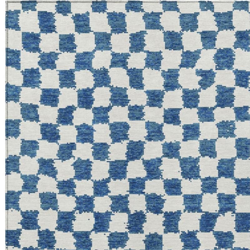 HomeRoots Geometric Transitional Rectangle Outdoor Rug