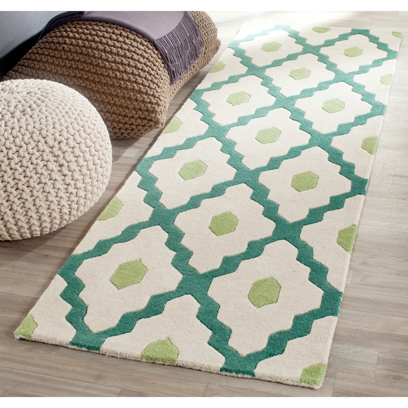 SAFAVIEH Handmade Chatham Sutapa Modern Moroccan Wool Rug