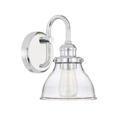 Baxter 1-light Wall Sconce w/Clear Glass