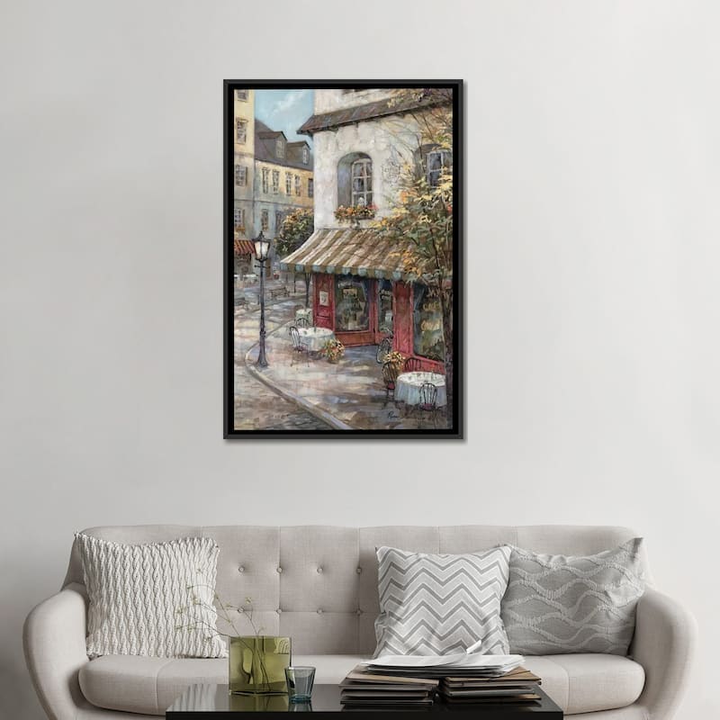 iCanvas "My Favorite Cafe" by Ruane Manning Framed Canvas Print