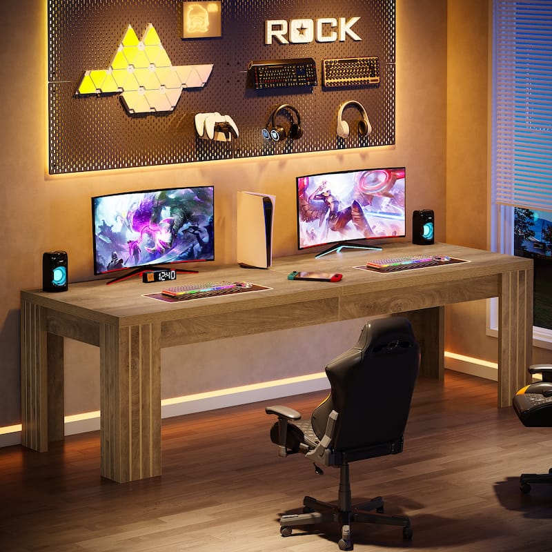 78.7 Inches Extra Long Desk for 2 People, Large Two Person Computer Table