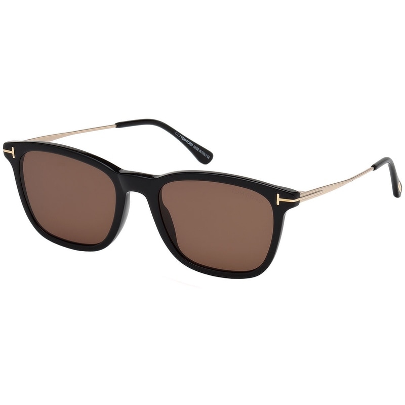 Tom Ford FT0625 01E Black Rectangle Sunglasses - 55-20-145