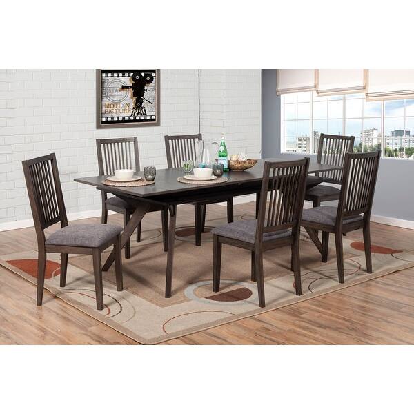 tobacco brown dining table Lennox Rectangular Extension Wood Dining Table in Dark Tobacco - Brown -  N/A - Bed Bath & Beyond