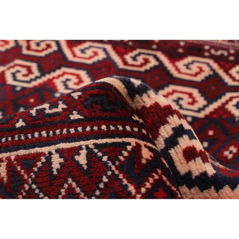 ECARPETGALLERY Hand-knotted Teimani Navy Wool Rug - 2'10 x 4'3