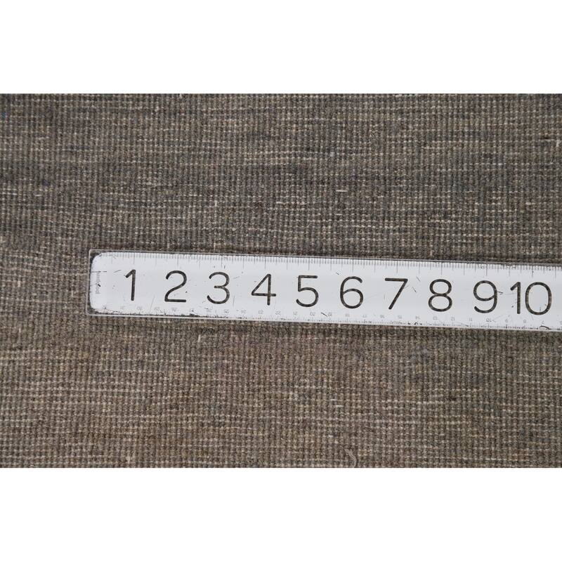 Hand Knotted Oriental 100% Wool Carpet Modern Modern Greys & Charcoal Gabbeh Area Rug - 6' 6'' X 5' 0''