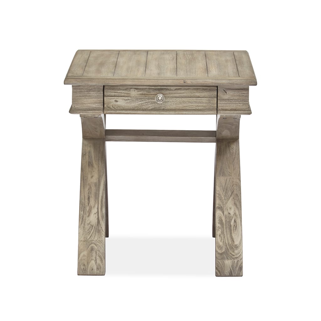 Magnussen Fairbanks Rectangular End Table - 22x26x24