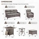 preview thumbnail 175 of 189, Pocassy Outdoor Wicker Sofa with Swivel Chair Fire Pit Table Furniture Set.