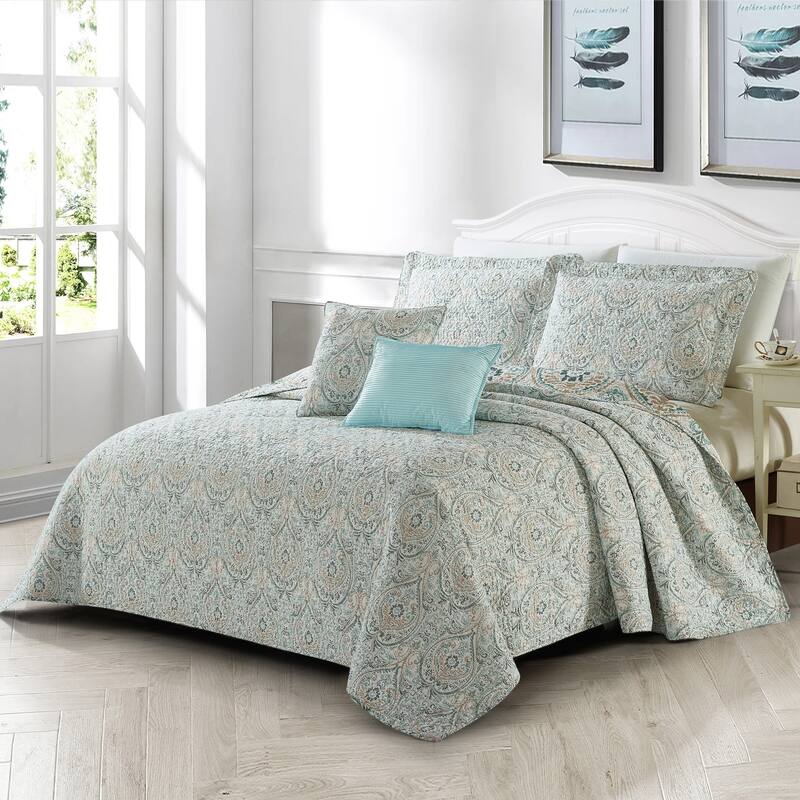 Serenta Visionary Microfiber 5-piece Quilt Set