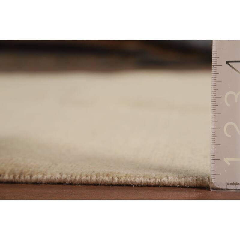 Contemporary Gabbeh Oriental Area Rug Hand-Knotted Wool Carpet - 6'5"x 9'7"