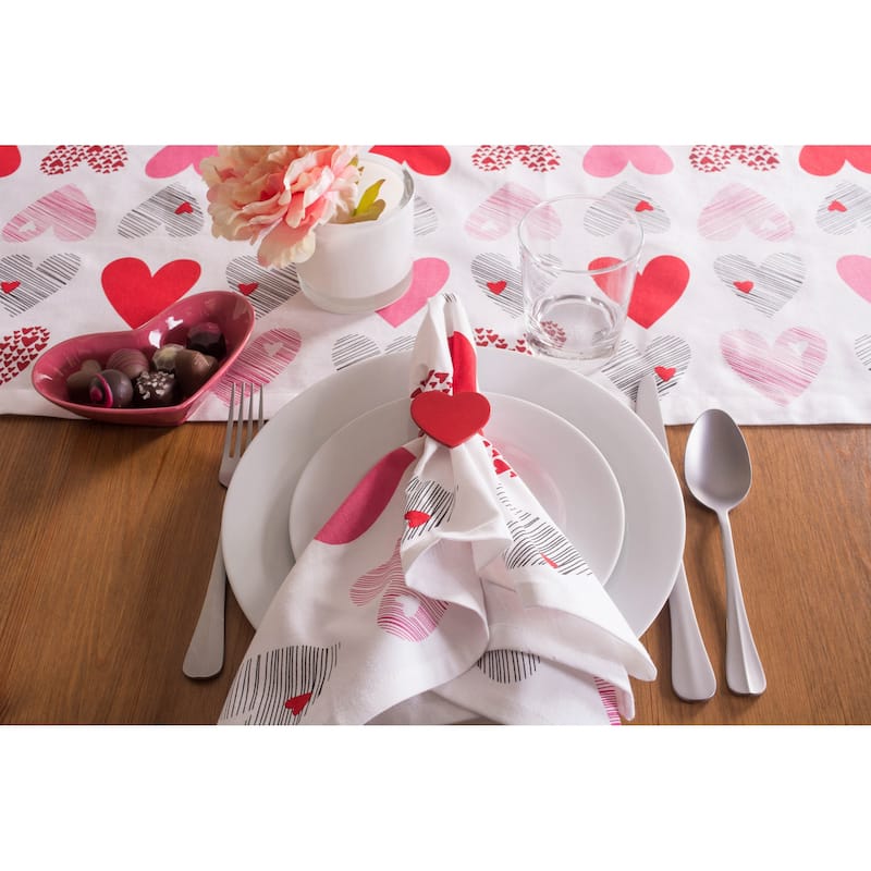 DII Valentines Day Print Napkin (Set of 6)