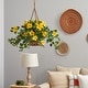 preview thumbnail 3 of 2, Hibiscus Hanging Basket - Yellow