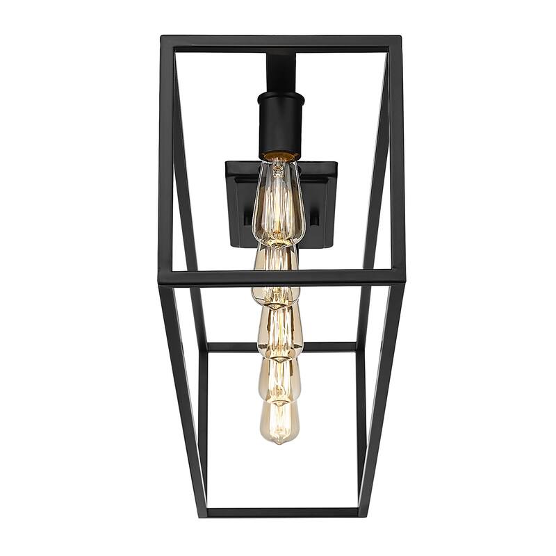 Golden Lighting Wesson 5-light Flush Mount in Matte Black - Matte Black